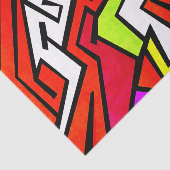 Colorful graffiti-illustratie tissuepapier (Detail)