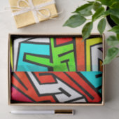 Colorful graffiti-illustratie tissuepapier (Geschenk)