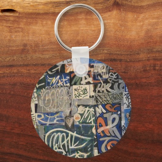Colorful Graffiti Sleutelhanger (Achterkant)