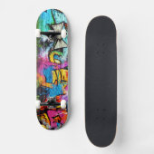 Colorful Graffiti | Straatkunst Persoonlijk Skateboard (Voorkant)