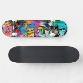 Colorful Graffiti | Straatkunst Persoonlijk Skateboard (Horizontaal)