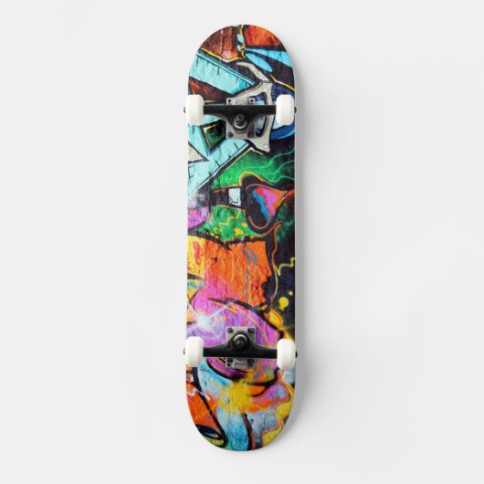 Colorful Graffiti | Straatkunst Persoonlijk Skateboard (Voorkant)