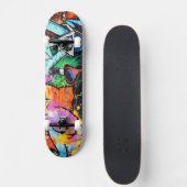 Colorful Graffiti | Straatkunst Persoonlijk Skateboard (Voorkant)