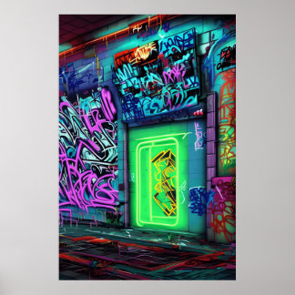 Colorful Graffiti Street Art - De perfecte cadeau  Poster