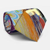 Colorful Graffiti Stropdas (Opgerold)