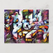 Colorful Graffiti Words Briefkaart (Voorkant)