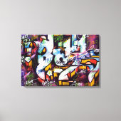 Colorful Graffiti Words Canvas Afdruk (Voorkant)