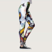 Colorful Graffiti Words Leggings (Rechts)