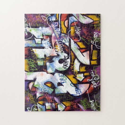 Colorful Graffiti Words Legpuzzel (Verticaal)