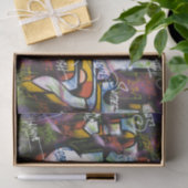 Colorful Graffiti Words Tissuepapier (Geschenk)