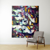 Colorful Graffiti Words Wandkleed (In situ)