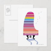Colorful Grand Piano Briefkaart (Voorkant / Achterkant)