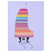 Colorful Grand Piano Klembord (Achterkant)