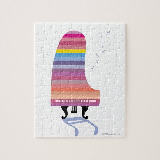 Colorful Grand Piano Legpuzzel (Verticaal)