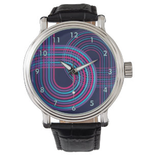 Colorful Grand Prix Race Track Horloge