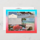 Colorful Grand Turk Photo Collage Briefkaart (Voorkant / Achterkant)