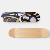 Colorful Grange Dance Abstract Skateboard (Horizontaal)