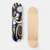 Colorful Grange Dance Abstract Skateboard (Voorkant)