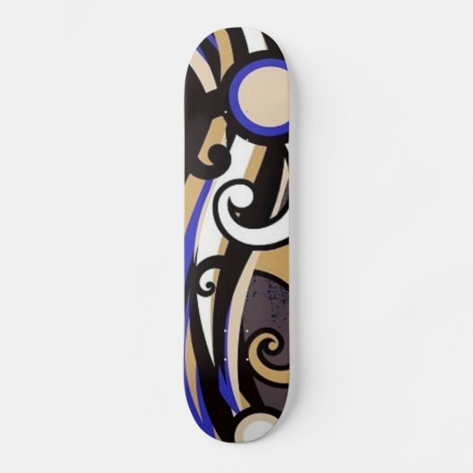 Colorful Grange Dance Abstract Skateboard (Voorkant)
