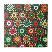 Colorful Granny Circles Crochet Pattern Tegeltje (Voorkant)