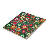 Colorful Granny Circles Crochet Pattern Tegeltje (Zijkant)