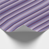 Colorful Grape Lavender Magenta Blue Purple Stripe Cadeaupapier (Hoek)