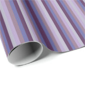 Colorful Grape Lavender Magenta Blue Purple Stripe Cadeaupapier (Rol Hoek)