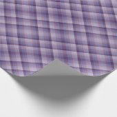 Colorful Grape Lavender Magenta Blue Purple Stripe Cadeaupapier (Hoek)