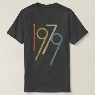 Colorful  Graphic 1979 40th Birthday T-shirt