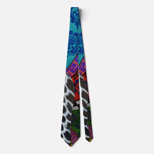 Colorful Graphic Necktie Stropdas (Voorkant)