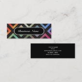 Colorful Graphic Square Patroon Mini Visitekaartje (Voorkant / Achterkant)