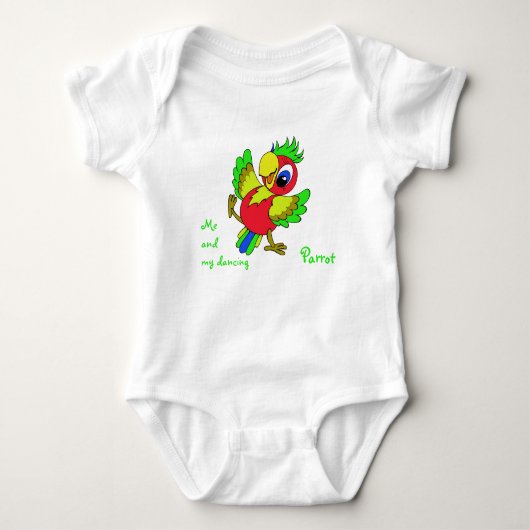 Colorful grappige Parrot Romper (Voorkant)