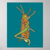 Colorful Grasshopper Poster (Voorkant)