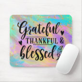 Colorful - Grateful Thankful Blessed Muismat (Met muis)