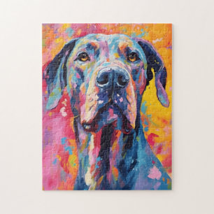 Colorful Great Dane Legpuzzel