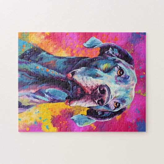 Colorful Great Dane Legpuzzel (Horizontaal)