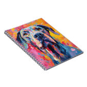 Colorful Great Dane Notitieboek (Rechterzijde)