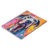 Colorful Great Dane Notitieboek (Linkerzijde)