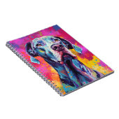 Colorful Great Dane Notitieboek (Rechterzijde)