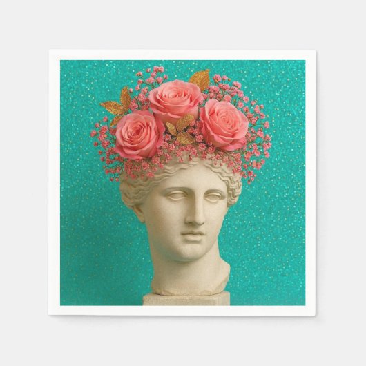 Colorful Greek Ancient Napkins. Servet (Voorkant)