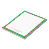 Colorful Green Floral Pattern-laptop Notitieblok (Linkerzijde)