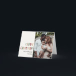 Colorful Green Kerstmis Folted Single Photo Feestdagen Kaart<br><div class="desc">Deze kleurrijke, groene kerstgevouwen fotovakantiekaart is perfect voor uw leuke, creatieve kerstcadeautje. Het is een uniek, speels modern lettertype in rood, boho tan, en licht en donkergroen, maken een gelukkig seizoensgebonden gevoel mogelijk. Als je de donkere winter van je geliefden wilt ophelderen met een schattige feestvreugde, dan heb je dat...</div>