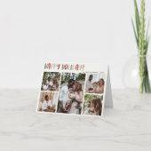 Colorful Green Prettige feestdagen Folded Five Pho (Voorkant)