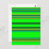 Colorful Green Stripe Gepersonaliseerd Designer Pa Briefkaart (Voorkant / Achterkant)