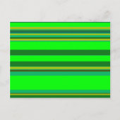 Colorful Green Stripe Gepersonaliseerd Designer Pa Briefkaart (Voorkant)