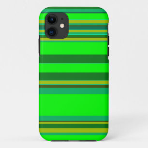 Colorful Green Stripe Gepersonaliseerd Designer Pa Case-Mate iPhone Case