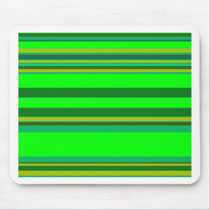 Colorful Green Stripe Gepersonaliseerd Designer Pa Muismat