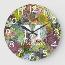 Colorful Greenery Succulents Grote Klok