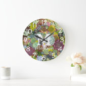 Colorful Greenery Succulents Grote Klok (Huis)