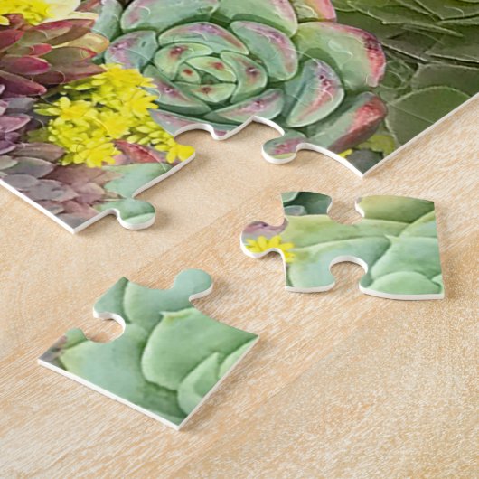 Colorful Greenery Succulents Legpuzzel (Zijkant)